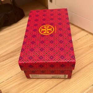 New port navy thong saffiano fabric sandal